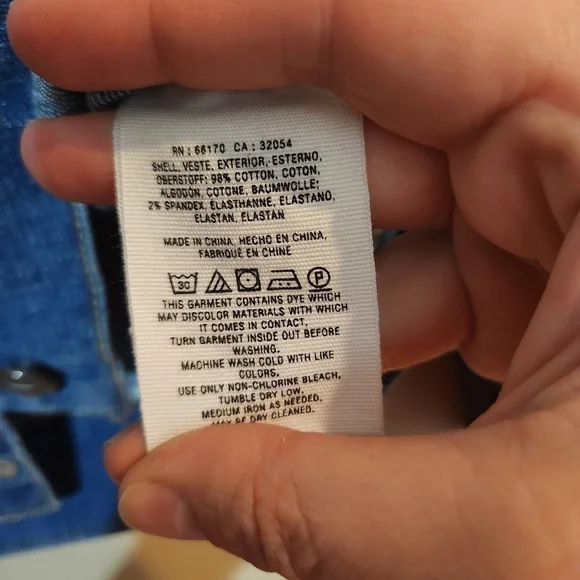 Upcycle Anthropologie Pilcro and the Letterpress Amore Jean Jacket size Small - Picture 7 of 9